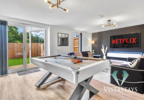 Modern Spacious 4 Bed - Pool Table, PS4, 4x Double Rooms with Vista Stays Short Lets Birmingham